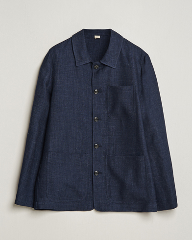 Herr |  | Altea | Wool/Linen Chore Jacket Navy