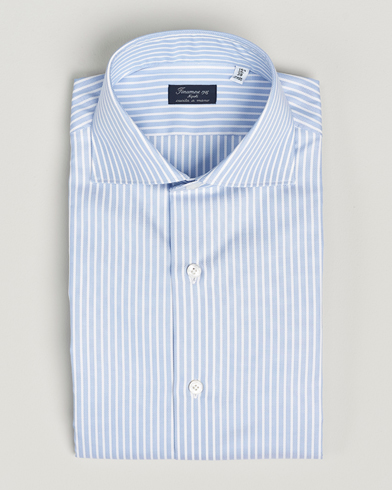 Herr | Finamore Napoli | Finamore Napoli | Milano Slim Royal Oxford Shirt Blue Stripe