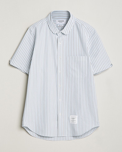 Herr | Thom Browne | Thom Browne | Short Sleeve Seersucker Shirt Light Blue