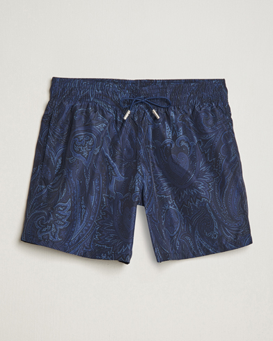 Herr | Etro | Etro | Tonal Paisley Swim Shorts Blue