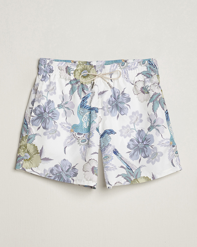 Herr | Badbyxor | Etro | Floral Printed Swim Shorts Light Grey