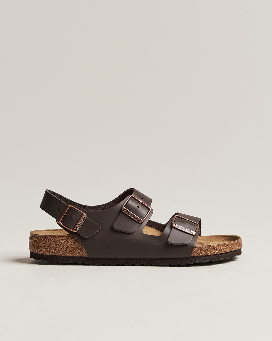 BIRKENSTOCK Milano Classic Footbed Dark Brown Leather – Brun