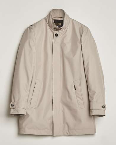 Herr | Dressade jackor | MooRER | Waterproof Car Coat Light Grey