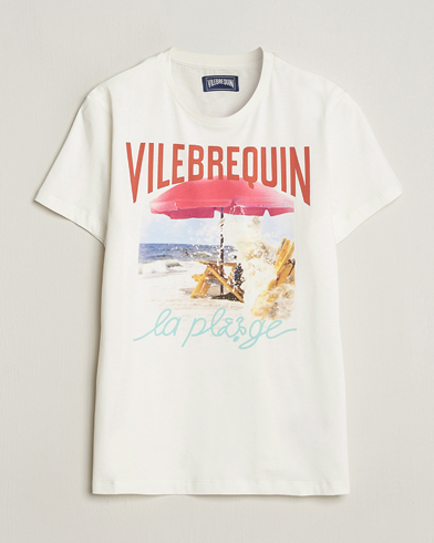 Herr |  | Vilebrequin | Portisol Printed Crew Neck T-Shirt Off White
