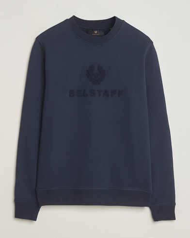 Herr |  | Belstaff | Varsity Logo Sweatshirt Dark Ink