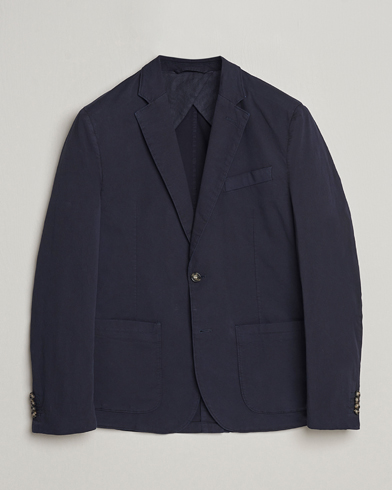 Herr | Bomullskavajer | J.Lindeberg | Elton Garment Dyed Cotton Blazer Navy