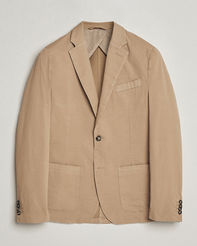 Herr | Bomullskavajer | J.Lindeberg | Elton Garment Dyed Cotton Blazer Batique Khaki