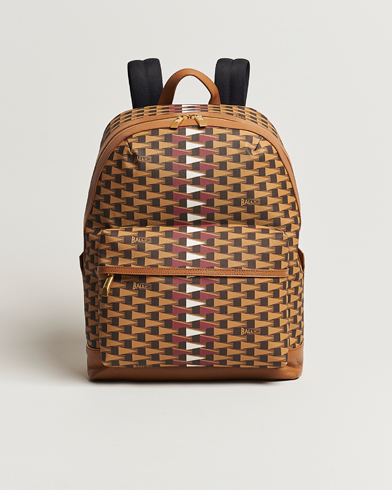 Herr | Väskor | Bally | Pennant Monogram Leather Backpack Brown