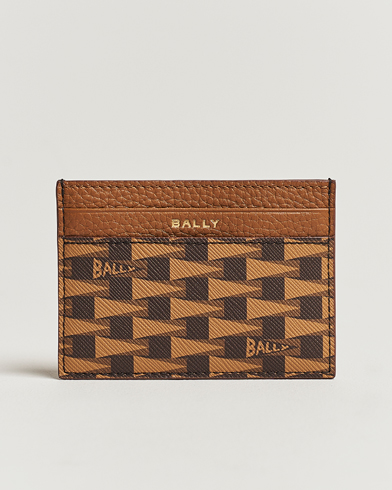Herr | Plånböcker | Bally | Pennant Monogram Leather Card Holder Brown