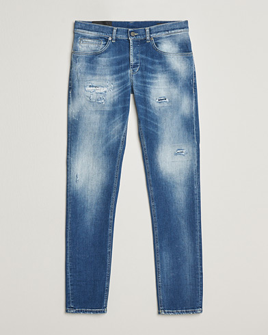 Herr | Blå jeans | Dondup | George Distressed Jeans Medium Blue