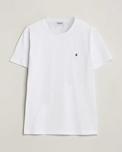 Herr | Vita t-shirts | Dondup | Logo Crew Neck T-Shirt White