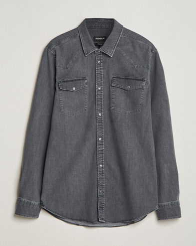 Herr | Jeansskjortor | Dondup | Slim Fit Pocket Denim Shirt Washed Grey
