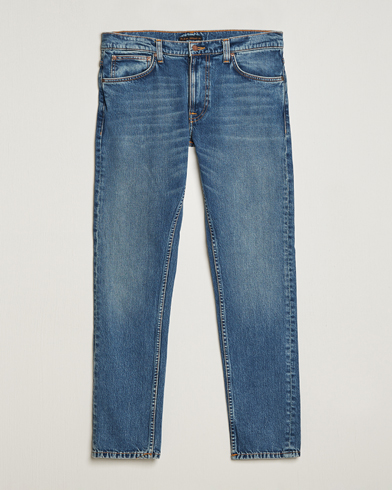 Herr | Blå jeans | Nudie Jeans | Lean Dean Jeans Dark Waters