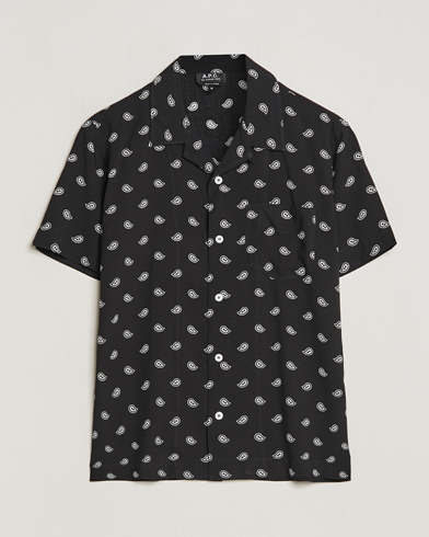 Herr | A.P.C. | A.P.C. | Lloyd Printed Paisley Resort Shirt Black