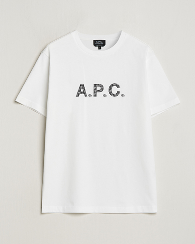 Herr | A.P.C. | A.P.C. | Paisley Logo Crew Neck T-Shirt White