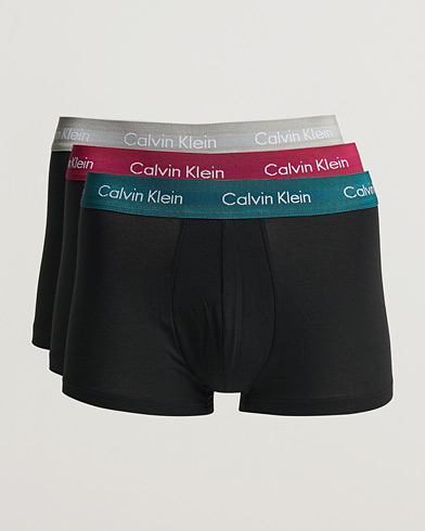 Herr | Kalsonger | Calvin Klein | Cotton Stretch Trunk 3-pack Grey/Green/Plum