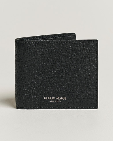 Herr | Plånböcker | Giorgio Armani | Grain Leather Wallet Black Calf