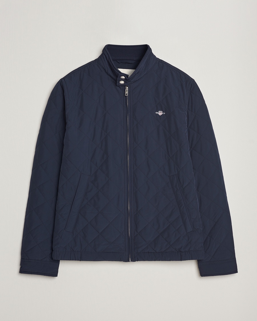 Herr | Preppy Authentic | GANT | The Quilted Windcheater Evening Blue
