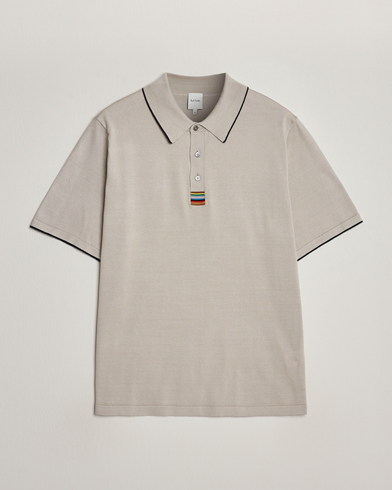 Herr |  | Paul Smith | Knitted Cotton Polo Greige