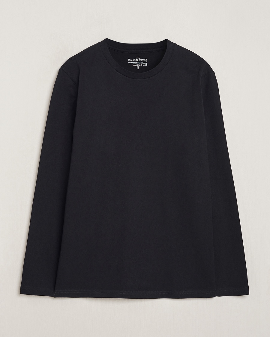 Herr | Långärmade t-shirts | Bread & Boxers | Long Sleeve T-Shirt Black