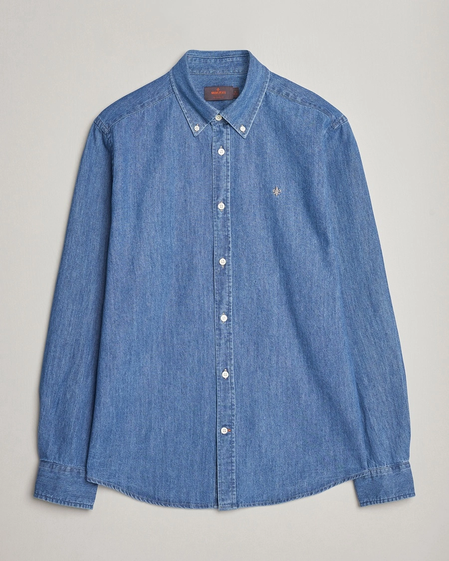 Herr | Jeansskjortor | Morris | Classic Fit Denim Shirt Blue