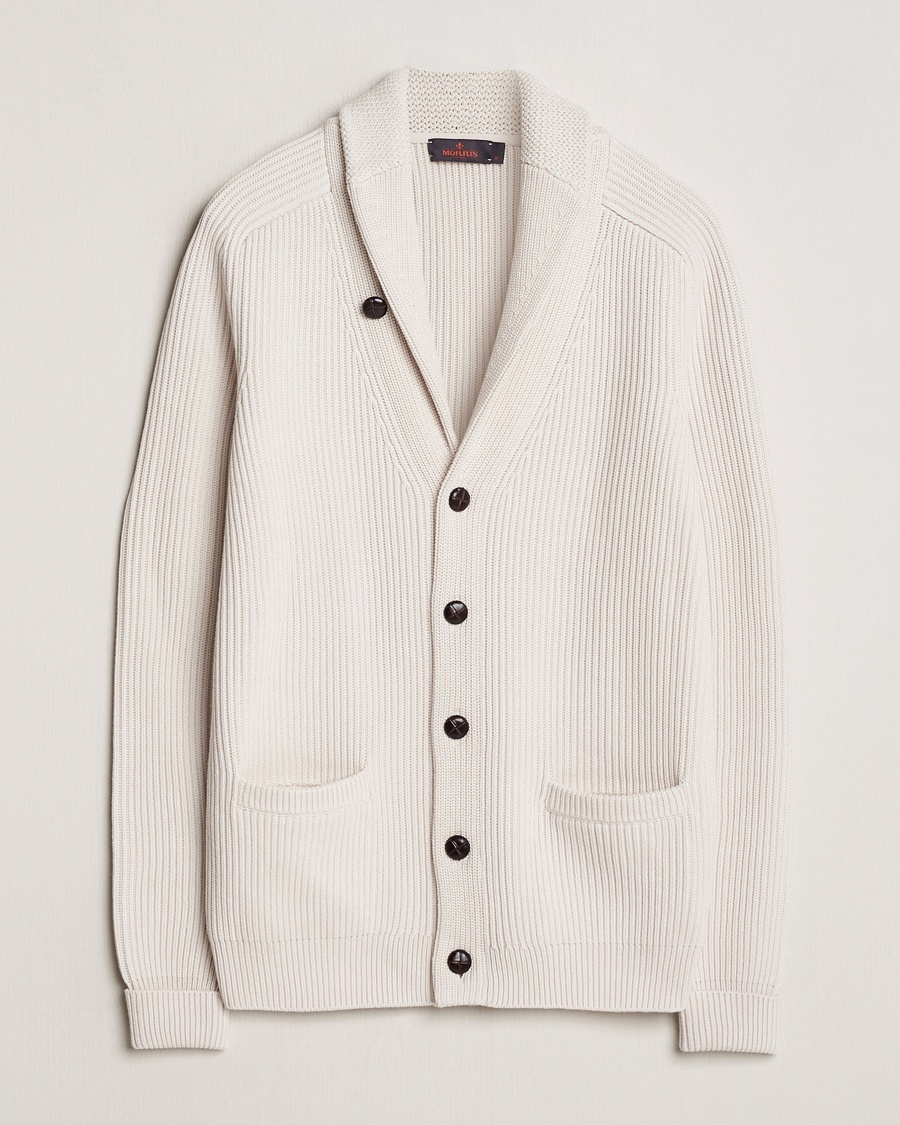 Morris Brayden Shawl Cardigan White – Vit