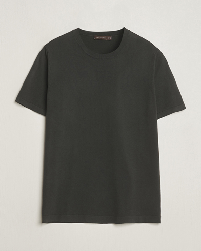 Herr |  | Oscar Jacobson | Brian Knitted Cotton T-Shirt Olive