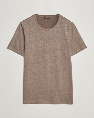 Herr |  | Oscar Jacobson | Kyran Linen T-Shirt Olive