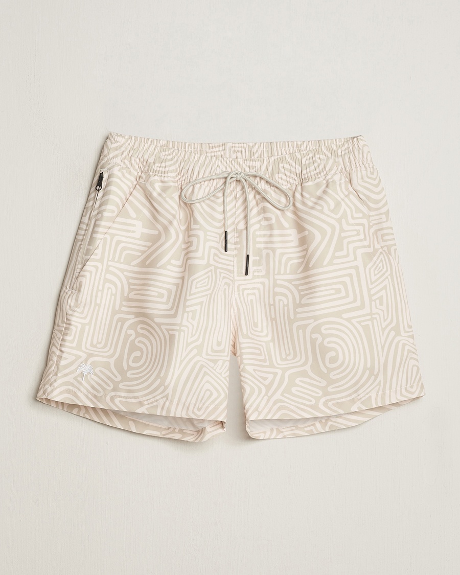  Printed Swimshorts Cream Golconda