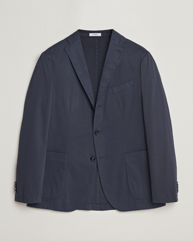 Herr | Bomullskavajer | Boglioli | K Jacket Cotton Stretch Blazer Navy