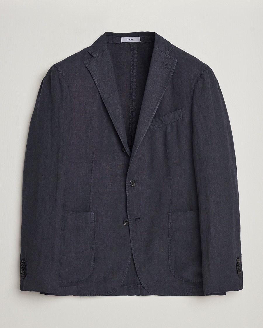  K Jacket Linen Blazer Navy