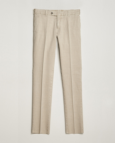 Herr | Linnebyxor | PT01 | Slim Fit Linen Drawstring Pants Light Beige