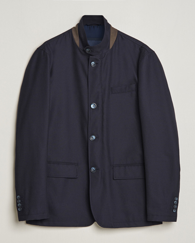 Herr | Dressade jackor | Herno | Cotton/Cashmere City Jacket Navy
