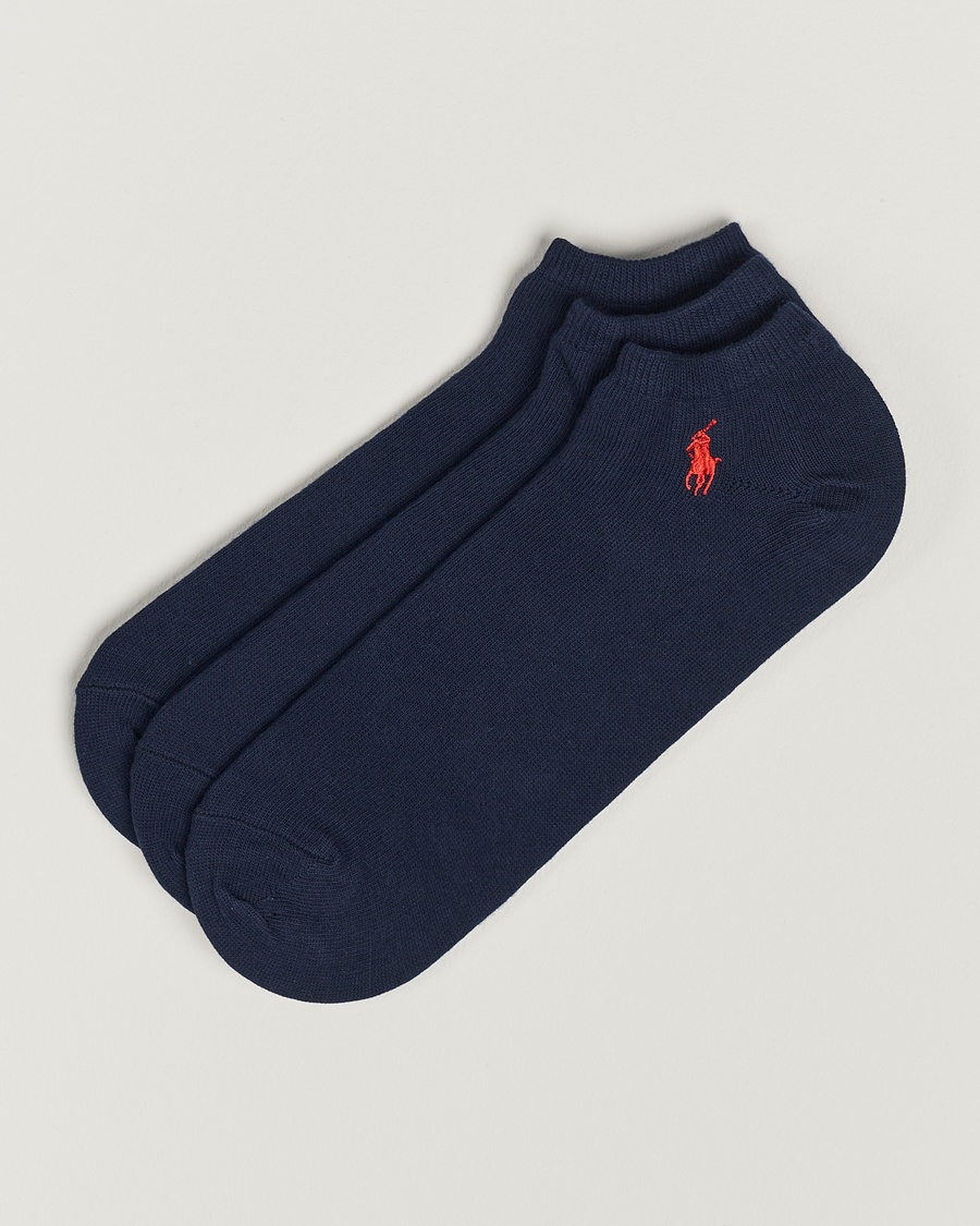 Polo Ralph Lauren 3-Pack Ghost Sock Navy – Blå