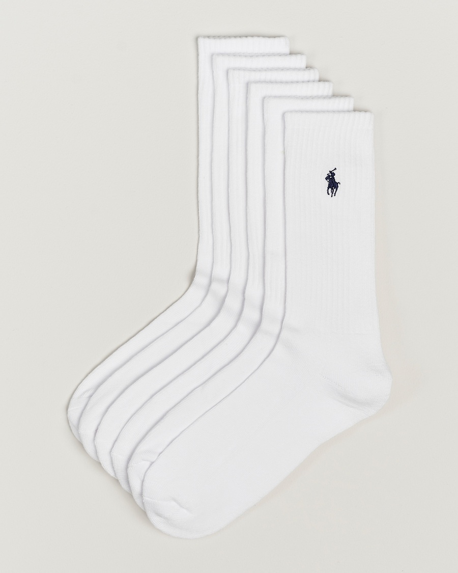Polo Ralph Lauren Polo Ralph Lauren6-Pack Sport Crew SockWhite – Vit