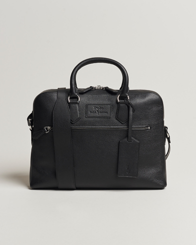 Herr | Väskor | Polo Ralph Lauren | Pebbled Leather Commuter Bag Black