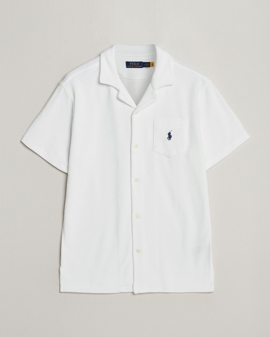 Herr | Kortärmade skjortor | Polo Ralph Lauren | Cotton Terry Short Sleeve White