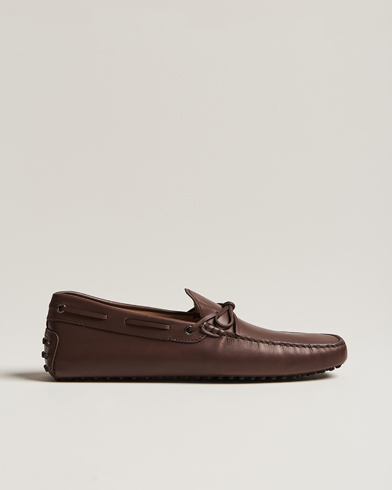Herr | Tod's | Tod's | Lacetto Gommino Carshoe Dark Brown Calf