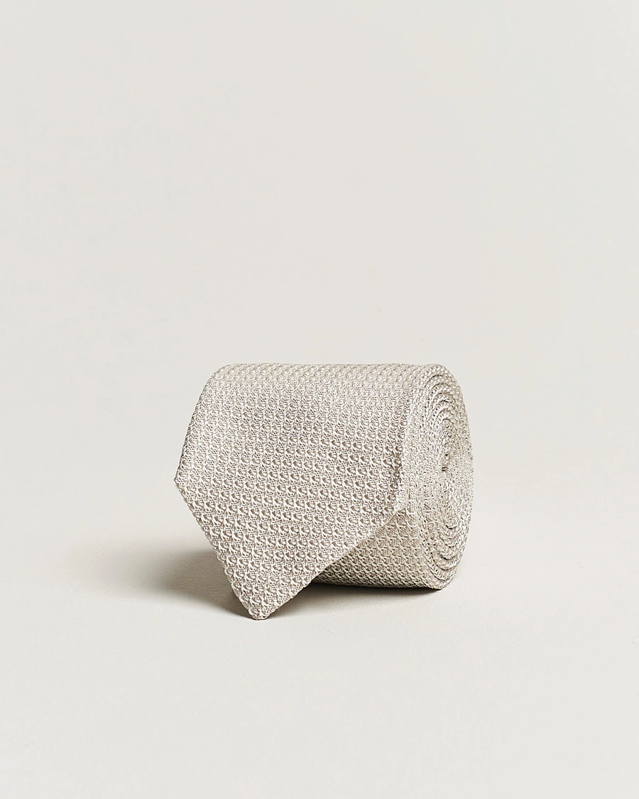 Herr | Business & Beyond | Amanda Christensen | Silk Grenadine 8 cm Tie Beige