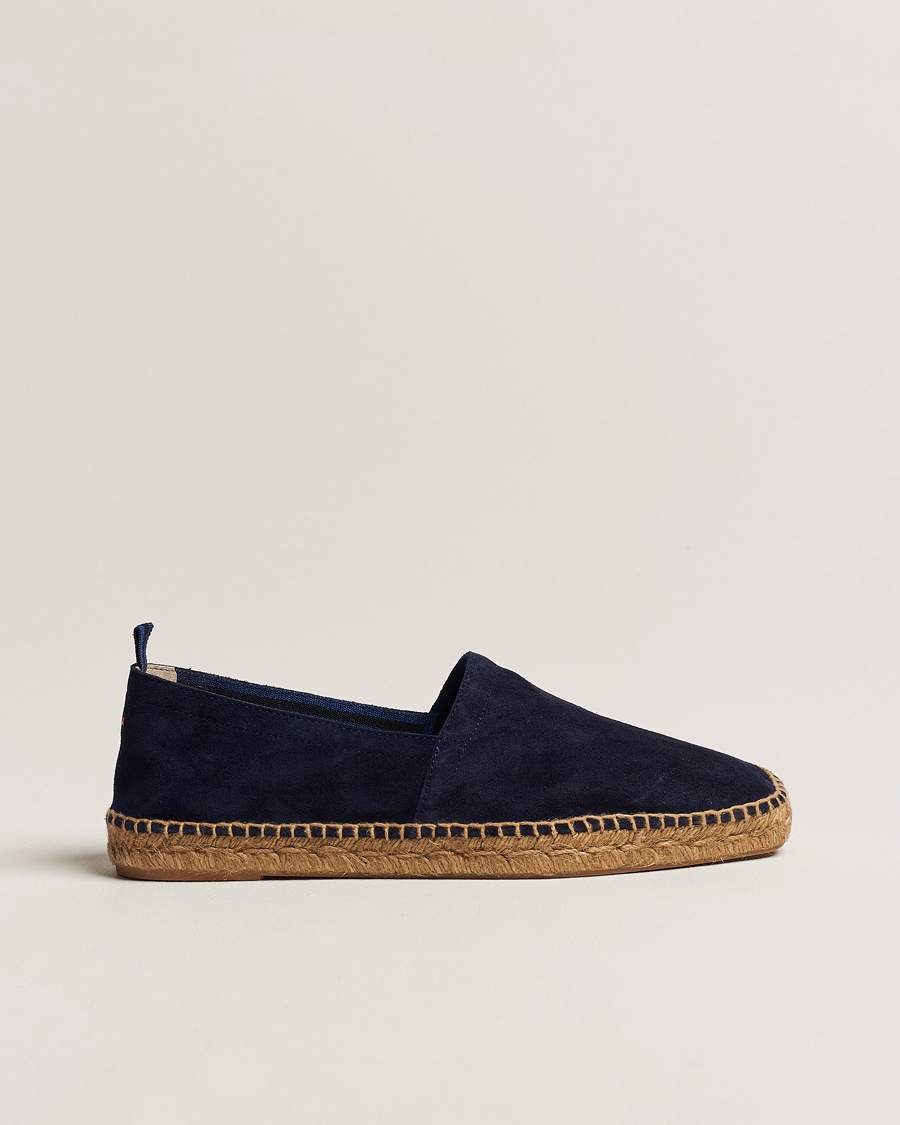 Castañer Pablo Casual Suede Espadrilles Azul Oscuro – Blå