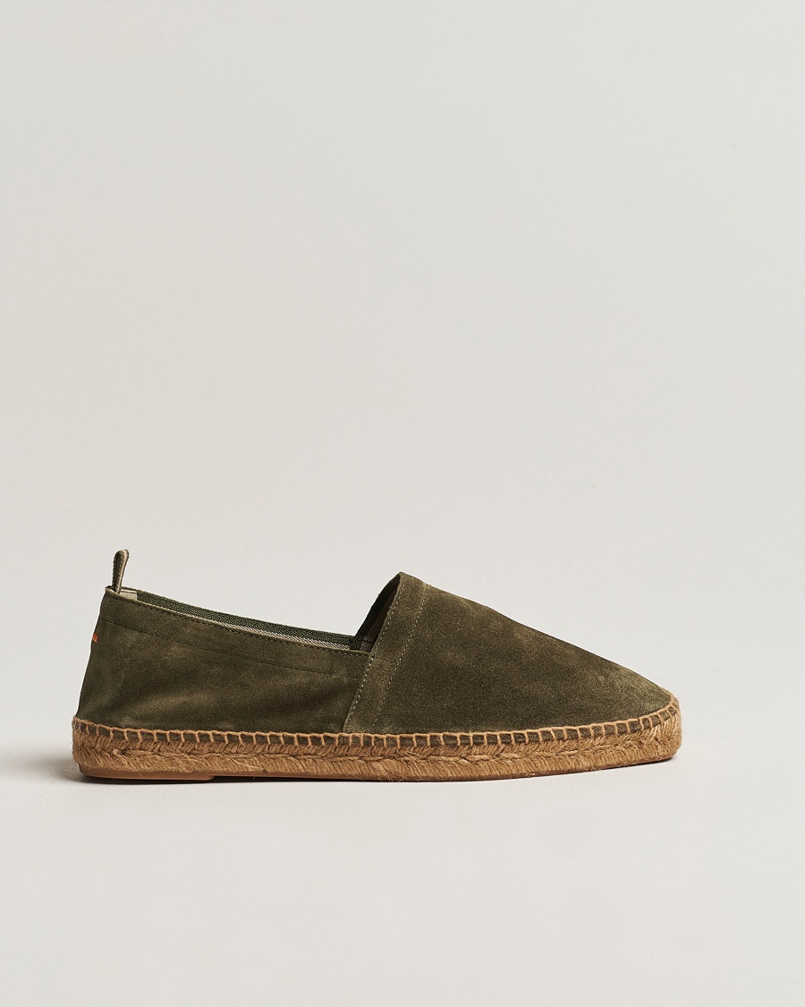 Herr | Mockaskor | Castañer | Pablo Casual Suede Espadrilles Verde Bosque