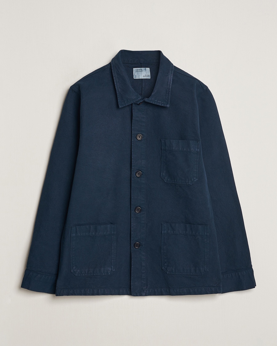 Herr | Overshirts | Colorful Standard | Organic Workwear Jacket Navy Blue