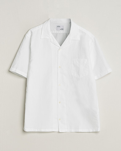 Herr | Linneskjortor | Colorful Standard | Cotton/Linen Short Sleeve Shirt Optical White