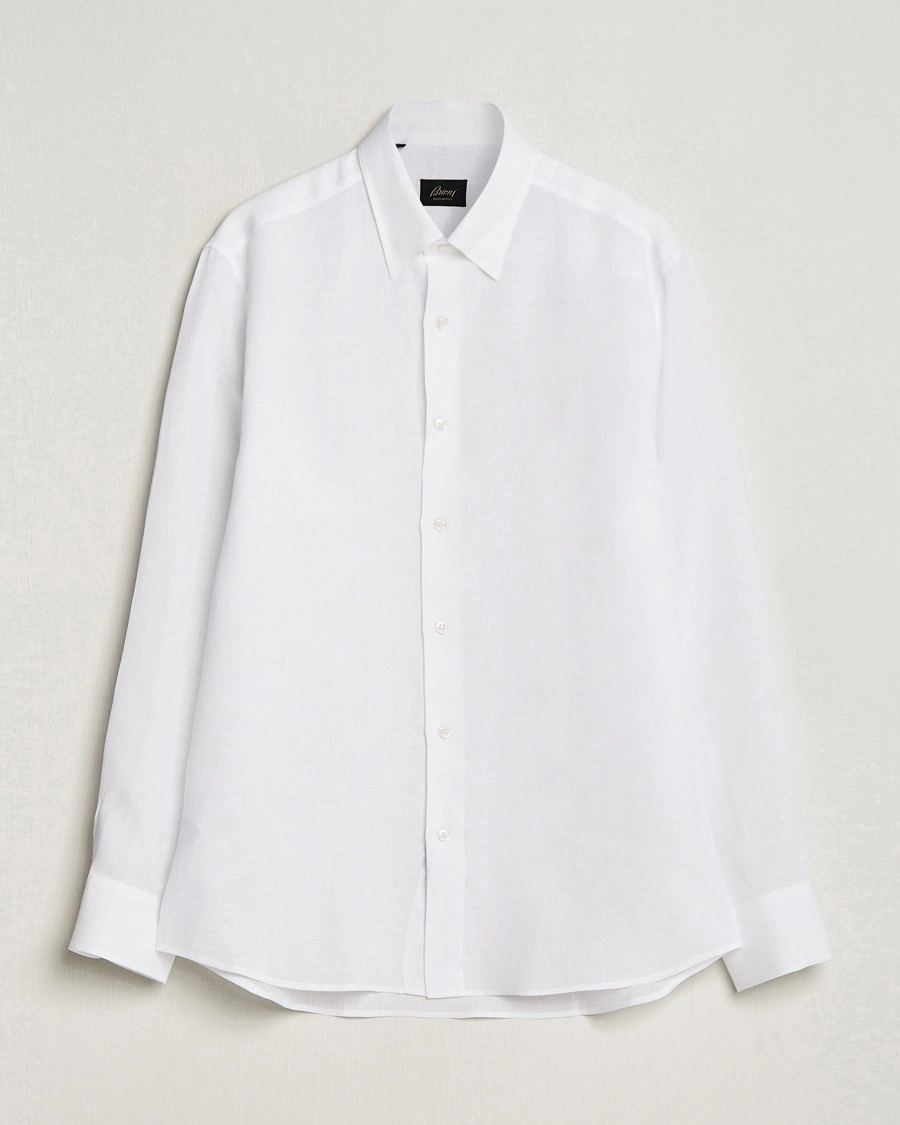 Brioni Linen Sport Shirt White – Vit