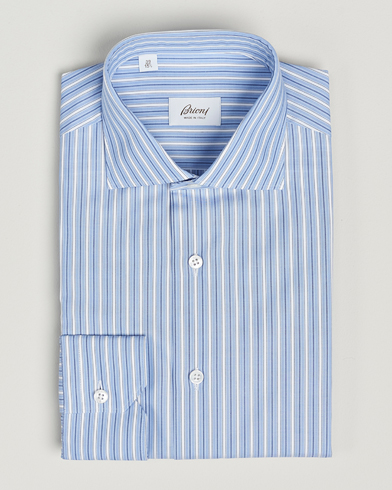 Herr |  | Brioni | Slim Fit Dress Shirt Blue Stripe