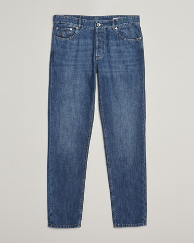 Herr | Tapered fit | Brunello Cucinelli | Traditional Fit Jeans Dark Blue Wash