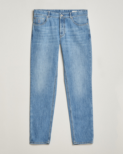 Herr | Tapered fit | Brunello Cucinelli | Traditional Fit Jeans Blue Wash