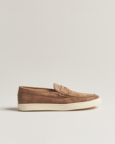  Moccasin Loafer Brown Suede