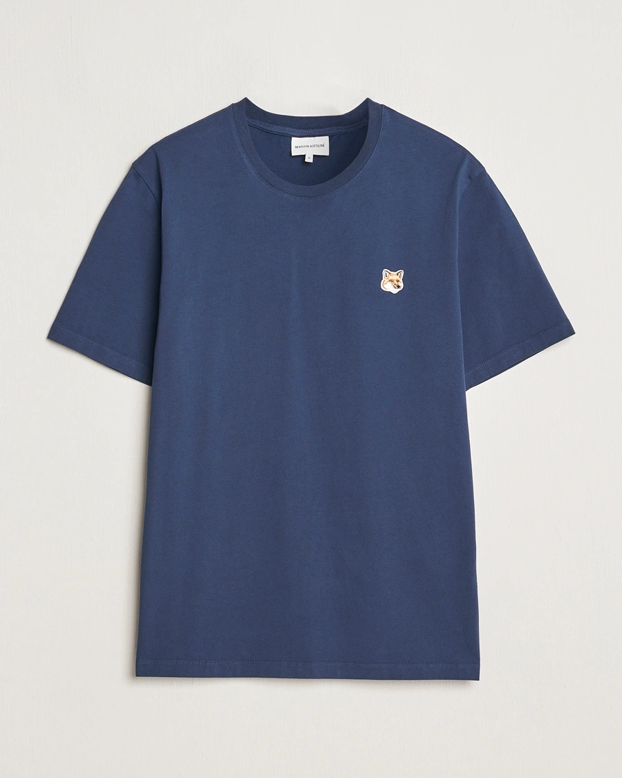 Herr | Maison Kitsuné | Maison Kitsuné | Fox Head T-Shirt Ink Blue
