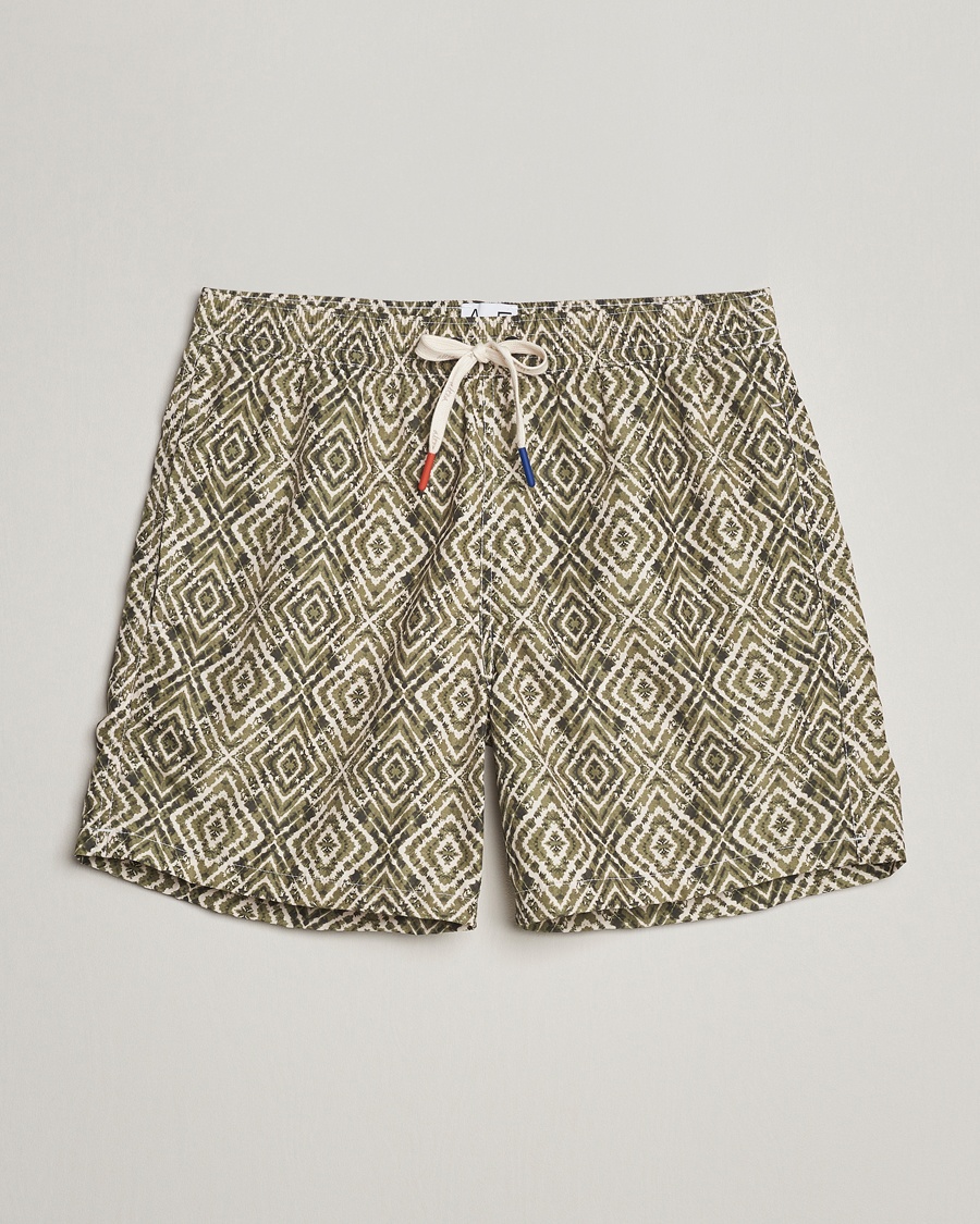  Printed Swim Shorts Green